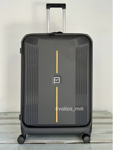 Валіза Airtex Paris 647 - великий розмір - сірий