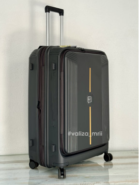 Валіза Airtex Paris 647 - великий розмір - сірий