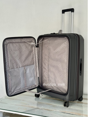 Валіза Airtex Paris 647 - великий розмір - сірий