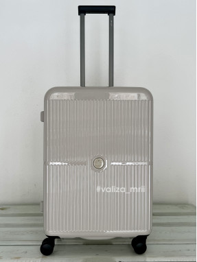 Валіза Airtex Paris 747 - середній розмір - бежевий