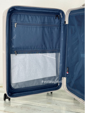 Чемодан Airtex Paris 747 - средний размер - бежевый