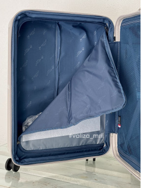 Чемодан Airtex Paris 747 - средний размер - бежевый