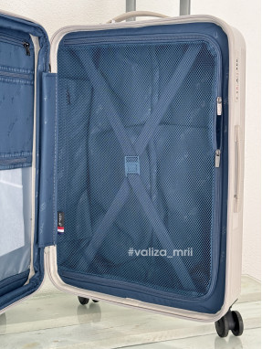 Чемодан Airtex Paris 747 - средний размер - бежевый