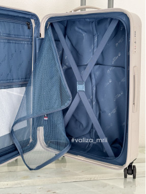 Чемодан Airtex Paris 747 - средний размер - бежевый