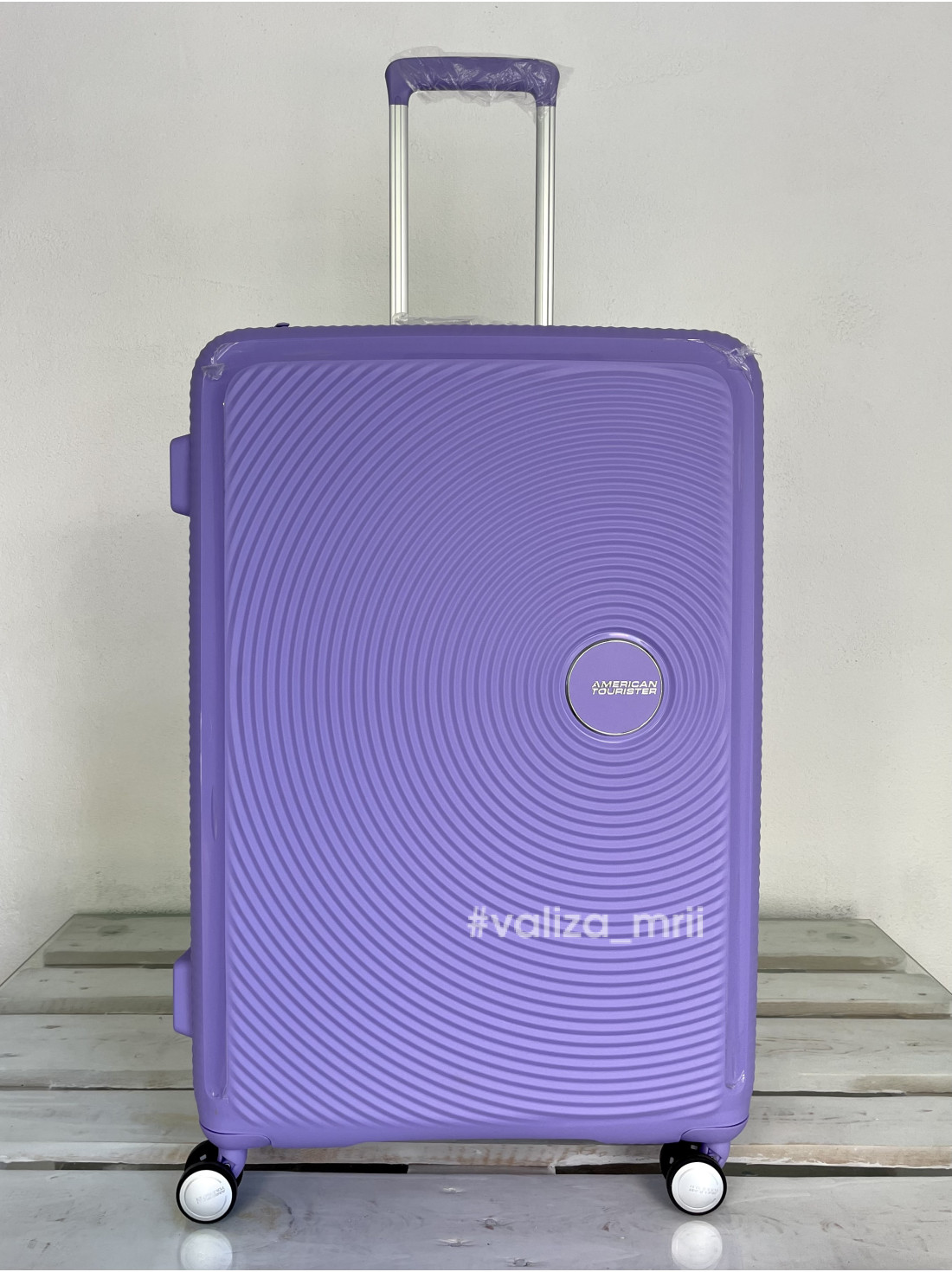 Валіза American Tourister 7675 - великий розмір - фіолетовий