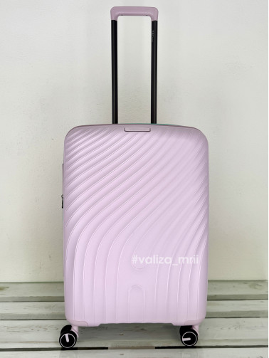 Валіза з поліпропілену - середній розмір - V&V Travel 8026 - ліловий