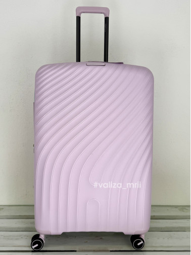 Чемодан из полипропилена - большой размер - V&V Travel 8026 - лиловый