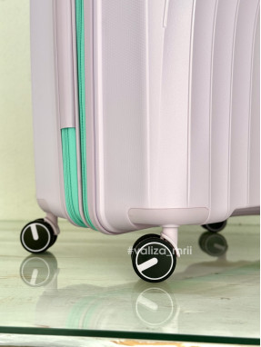 Чемодан из полипропилена - большой размер - V&V Travel 8026 - лиловый