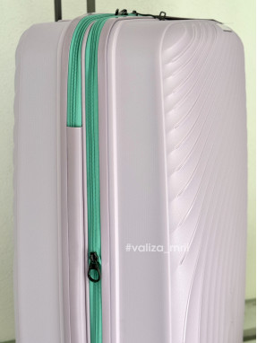 Чемодан из полипропилена - большой размер - V&V Travel 8026 - лиловый