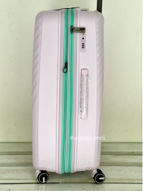 Чемодан из полипропилена - большой размер - V&V Travel 8026 - лиловый