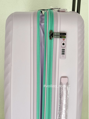 Чемодан из полипропилена - большой размер - V&V Travel 8026 - лиловый