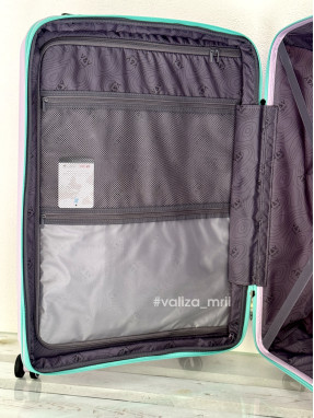 Чемодан из полипропилена - большой размер - V&V Travel 8026 - лиловый