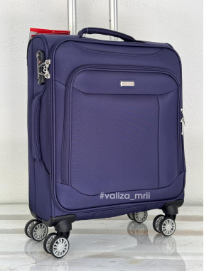 Тканьевый чемодан Snowball 87303 - ручная кладь - синий