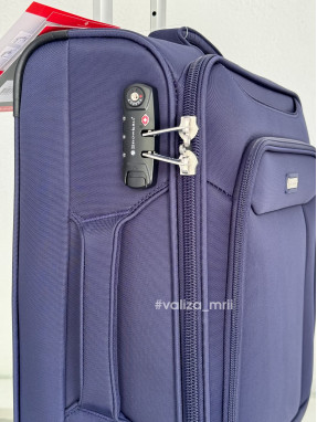 Тканьевый чемодан Snowball 87303 - ручная кладь - синий
