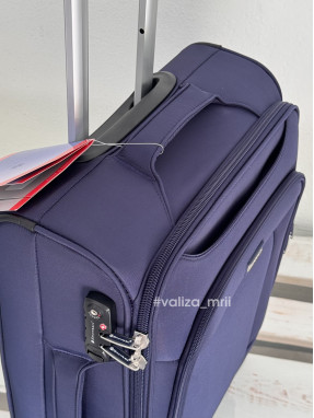 Тканьевый чемодан Snowball 87303 - ручная кладь - синий