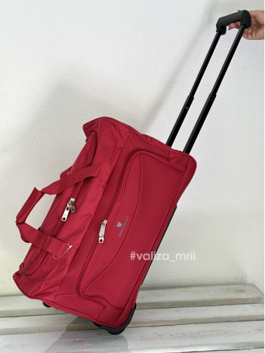 Сумка на колесах 898/55 Worldline - маленький размер - красный