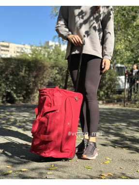 Сумка на колесах 898/55 Worldline - маленький размер - красный