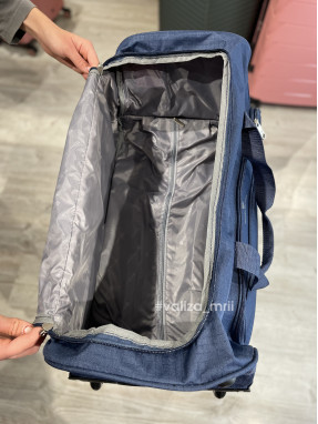 Сумка на колесах 898/75 Worldline - великий розмір - синій