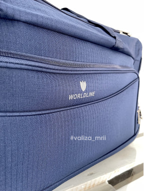 Сумка на колесах 898/65 Worldline - средний размер - синий