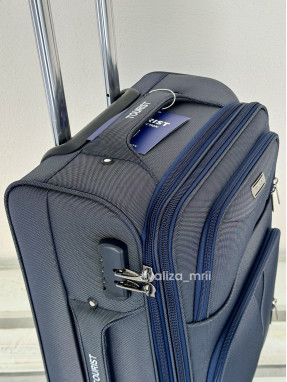 Тканевый чемодан Tourist 903 - ручная кладь - синий