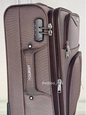 Тканевый чемодан Tourist 903 - ручная кладь - коричневый
