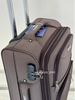 Тканевый чемодан Tourist 903 - ручная кладь - коричневый