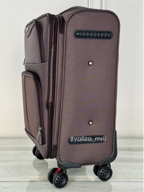 Тканевый чемодан Tourist 903 - ручная кладь - коричневый