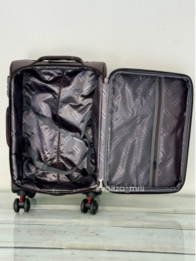 Тканевый чемодан Tourist 903 - ручная кладь - коричневый