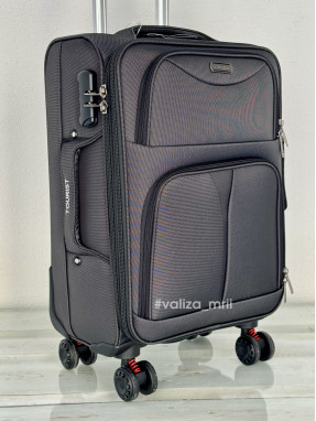 Тканевый чемодан Tourist 903 - ручная кладь - черный