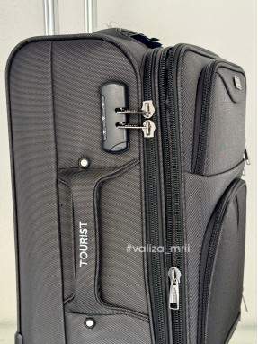 Тканевый чемодан Tourist 903 - ручная кладь - черный