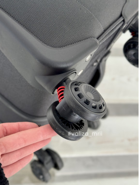 Тканевый чемодан Tourist 903 - большой размер - черный