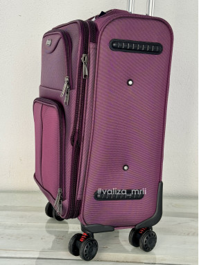 Тканевый чемодан Tourist 903 - ручная кладь - фиолетовый