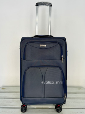 Тканинна валіза Tourist 903 - середній розмір - синій