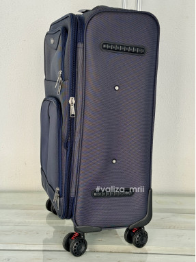 Тканинна валіза Tourist 903 - середній розмір - синій