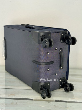 Тканевый чемодан Tourist 903 - большой размер - синий