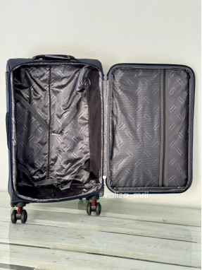 Тканинна валіза Tourist 903 - середній розмір - синій