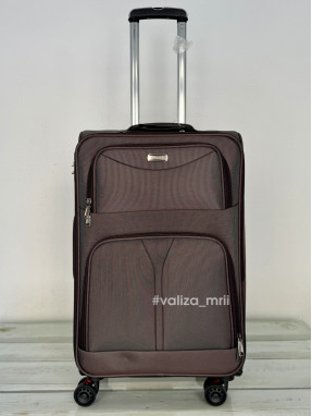 Тканинна валіза Tourist 903 - середній розмір - коричневий