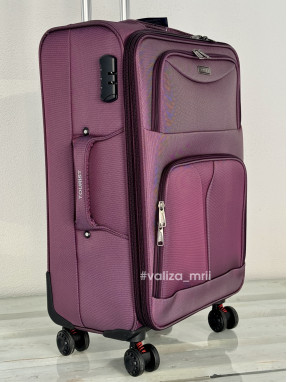 Тканинна валіза Tourist 903 - середній розмір - фіолетовий