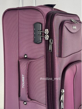 Тканинна валіза Tourist 903 - середній розмір - фіолетовий