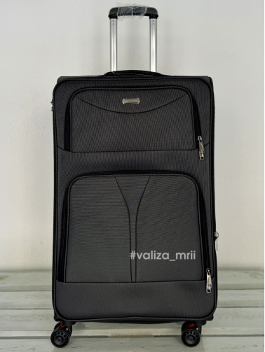 Тканевый чемодан Tourist 903 - большой размер - черный