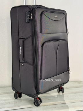 Тканевый чемодан Tourist 903 - большой размер - черный