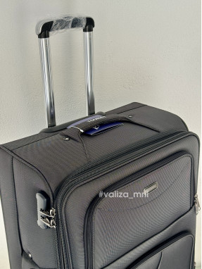 Тканевый чемодан Tourist 903 - большой размер - черный