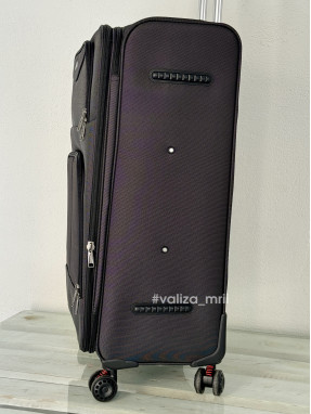 Тканевый чемодан Tourist 903 - большой размер - черный