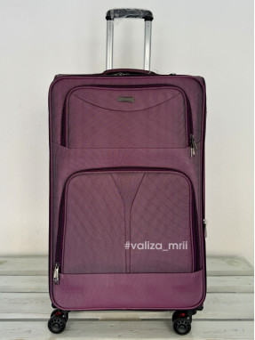 Тканинна валіза Tourist 903 - великий розмір - фіолетовий