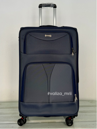 Тканевый чемодан Tourist 903 - большой размер - синий