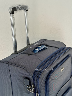 Тканевый чемодан Tourist 903 - большой размер - синий