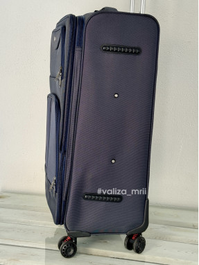 Тканевый чемодан Tourist 903 - большой размер - синий