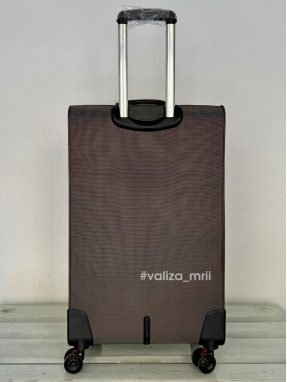 Тканинна валіза Tourist 903 - великий розмір - коричневий