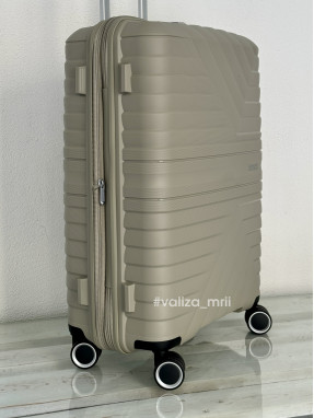 Валіза American Tourister Flytwist - середній розмір - бежевий