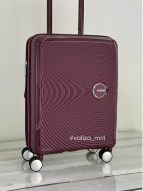 Чемодан American Tourister 7675 - ручная кладь - бургунди